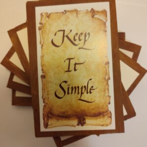 Keep It Simple Plaque with Magnetic Back